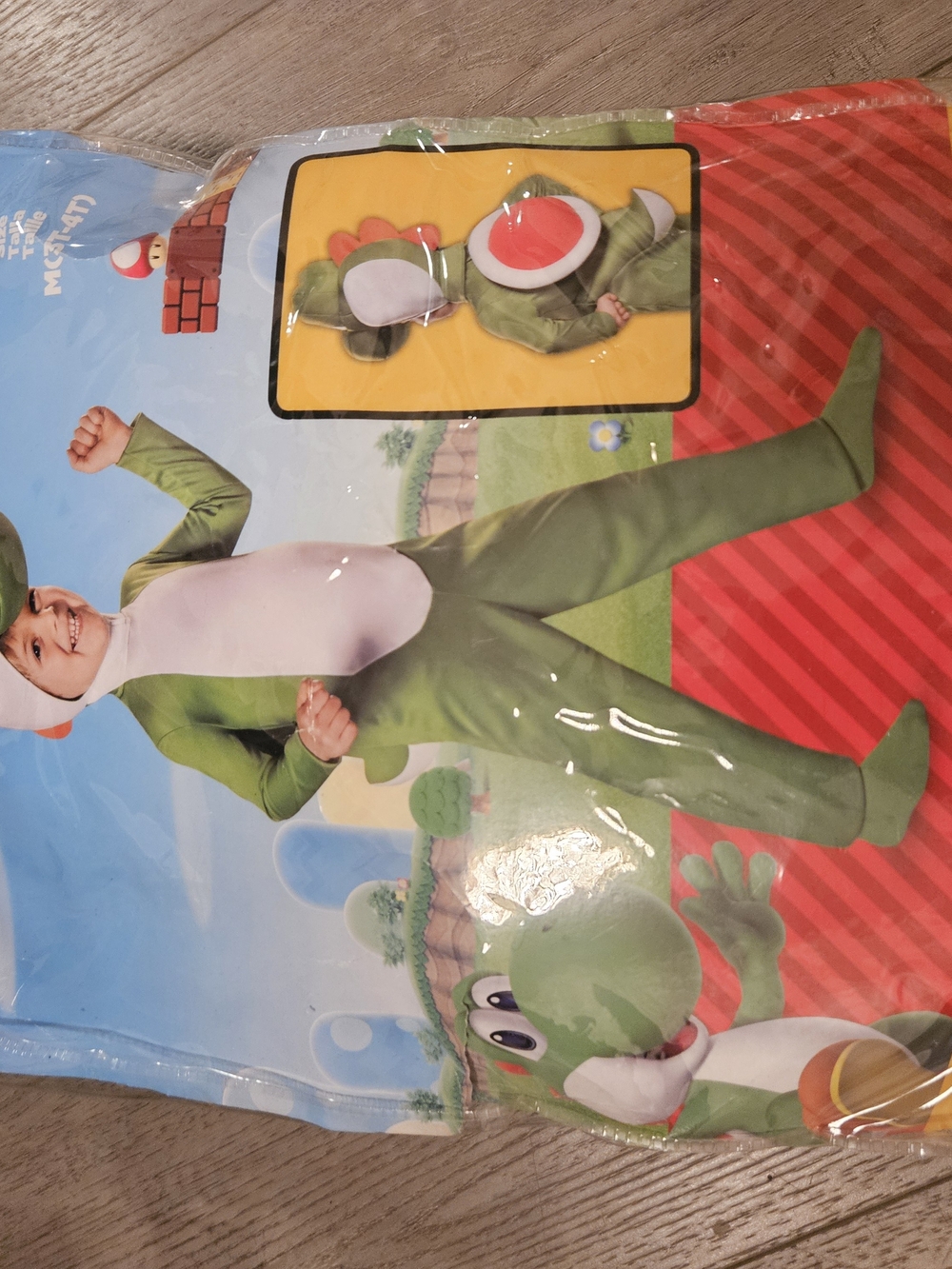 Kids Green Yoshi One-Piece Costume